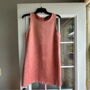 pink straight fit mini dress